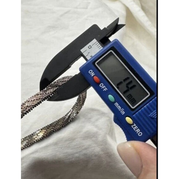 Vintage Sterling Bronze Woven Link Bracelet Made in Italy 1.4mm Unisex 14.10g - Picture 9 of 10